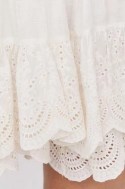 Γυναικεία Φορέματα Φόρεμα από λινό μείγμα Patrizia Pepe άσπρο, -Φτηνός Patrizia Pepe Κατάστημα unnamed file 4326