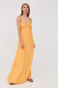 Γυναικεία Φορέματα Φόρεμα Patrizia Pepe κίτρινο, -Φτηνός Patrizia Pepe Κατάστημα unnamed file 4359