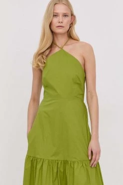 Γυναικεία Φορέματα Βαμβακερό φόρεμα Patrizia Pepe πράσινο, -Φτηνός Patrizia Pepe Κατάστημα unnamed file 4377