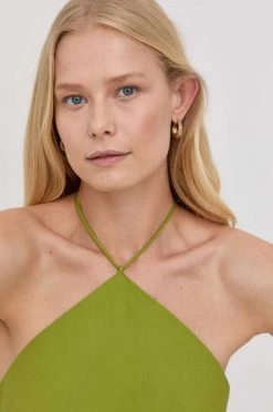 Γυναικεία Φορέματα Βαμβακερό φόρεμα Patrizia Pepe πράσινο, -Φτηνός Patrizia Pepe Κατάστημα unnamed file 4378