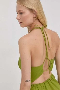 Γυναικεία Φορέματα Βαμβακερό φόρεμα Patrizia Pepe πράσινο, -Φτηνός Patrizia Pepe Κατάστημα unnamed file 4379