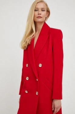 Γυναικεία Παλτά Παλτό από μείγμα μαλλιού Patrizia Pepe κόκκινο, -Φτηνός Patrizia Pepe Κατάστημα unnamed file 439