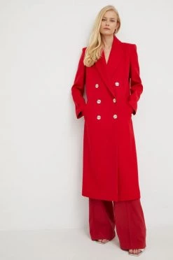Γυναικεία Παλτά Παλτό από μείγμα μαλλιού Patrizia Pepe κόκκινο, -Φτηνός Patrizia Pepe Κατάστημα unnamed file 440