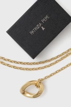 Γυναικεία Ζώνες Ζώνη Patrizia Pepe χρώμα: χρυσαφί -Φτηνός Patrizia Pepe Κατάστημα unnamed file 4414