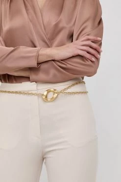 Γυναικεία Ζώνες Ζώνη Patrizia Pepe χρώμα: χρυσαφί -Φτηνός Patrizia Pepe Κατάστημα unnamed file 4415