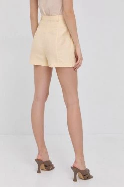 Γυναικεία Σορτς από λινό Patrizia Pepe χρώμα: κίτρινο 6 Γυναικεία Σορτς από λινό Patrizia Pepe χρώμα: κίτρινο -Φτηνός Patrizia Pepe Κατάστημα unnamed file 4483