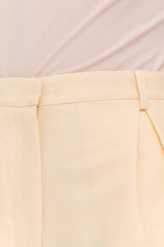 Γυναικεία Σορτς από λινό Patrizia Pepe χρώμα: κίτρινο 4 Γυναικεία Σορτς από λινό Patrizia Pepe χρώμα: κίτρινο - Image 4