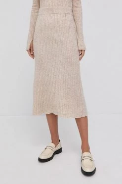 Γυναικεία Φούστες Φούστα από μείγμα μαλλιού Patrizia Pepe κίτρινο