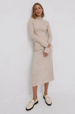 Γυναικεία Φούστες Φούστα από μείγμα μαλλιού Patrizia Pepe κίτρινο -Φτηνός Patrizia Pepe Κατάστημα unnamed file 4530