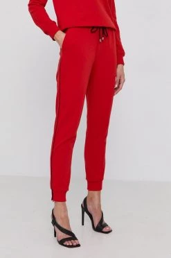 Γυναικεία Παντελόνια φόρμας Παντελόνι Patrizia Pepe χρώμα: κόκκινο