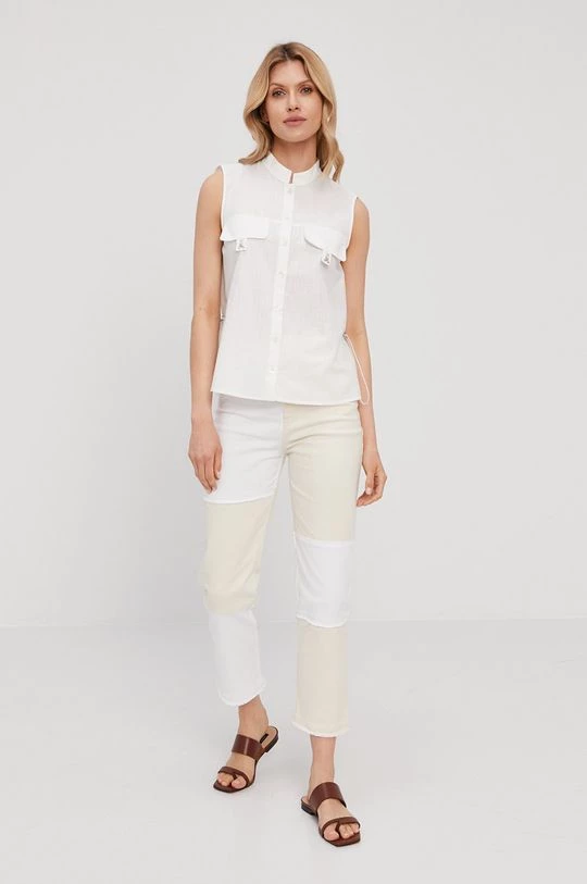 Γυναικεία Μπλούζες Μπλουζάκι Patrizia Pepe χρώμα: άσπρο 2 Γυναικεία Μπλούζες Μπλουζάκι Patrizia Pepe χρώμα: άσπρο - Image 2