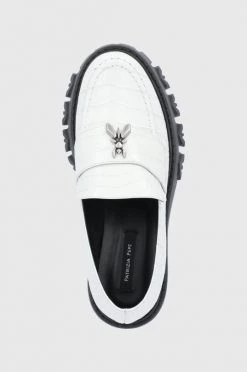 Γυναικεία Μοκασίνια Δερμάτινα μοκασίνια Patrizia Pepe χρώμα: γκρι -Φτηνός Patrizia Pepe Κατάστημα unnamed file 4593