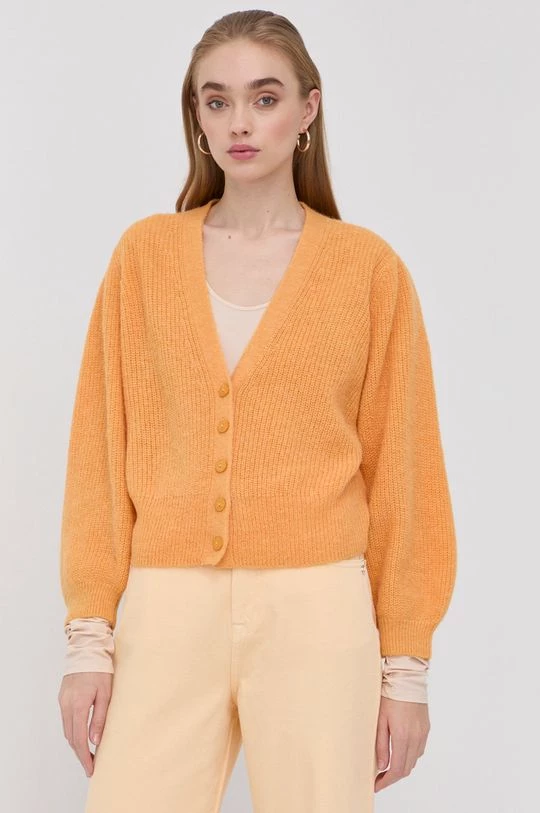 Γυναικεία Με φερμουάρ Μάλλινη ζακέτα Patrizia Pepe χρώμα: πορτοκαλί 4 Γυναικεία Με φερμουάρ Μάλλινη ζακέτα Patrizia Pepe χρώμα: πορτοκαλί - Image 4