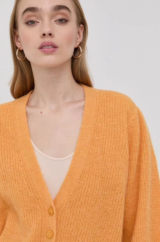 Γυναικεία Με φερμουάρ Μάλλινη ζακέτα Patrizia Pepe χρώμα: πορτοκαλί 5 Γυναικεία Με φερμουάρ Μάλλινη ζακέτα Patrizia Pepe χρώμα: πορτοκαλί - Image 5