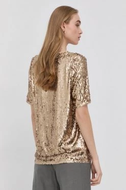 Γυναικεία Μπλούζες Μπλουζάκι Patrizia Pepe χρυσαφί -Φτηνός Patrizia Pepe Κατάστημα unnamed file 4613