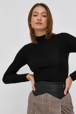 Γυναικεία Χωρίς φερμουάρ Μάλλινο πουλόβερ Patrizia Pepe χρώμα: μαύρο