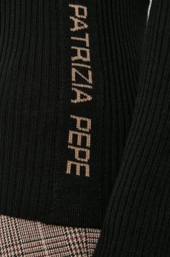 Γυναικεία Χωρίς φερμουάρ Μάλλινο πουλόβερ Patrizia Pepe χρώμα: μαύρο -Φτηνός Patrizia Pepe Κατάστημα unnamed file 4624