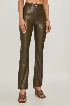 Γυναικεία Υφασμάτινα Παντελόνι Patrizia Pepe χρώμα: πράσινο