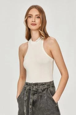 Γυναικεία Αμάνικος Patrizia Pepe - Top λευκό