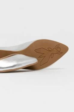 Γυναικεία Μπαλαρίνες Patrizia Pepe - Δερμάτινες μπαλαρίνες ασημί -Φτηνός Patrizia Pepe Κατάστημα unnamed file 4741