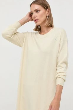 Γυναικεία Φορέματα Φόρεμα από μείγμα μαλλιού Patrizia Pepe κίτρινο, -Φτηνός Patrizia Pepe Κατάστημα unnamed file 555