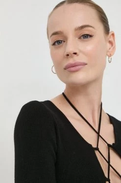 Γυναικεία Φορέματα Φόρεμα Patrizia Pepe μαύρο, -Φτηνός Patrizia Pepe Κατάστημα unnamed file 60