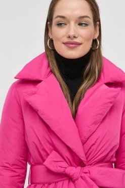 Γυναικεία Μακριά μπουφάν Μπουφάν με επένδυση από πούπουλα Patrizia Pepe ροζ,