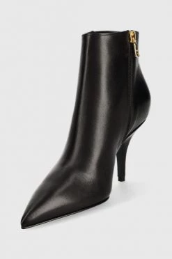 Γυναικεία Μποτάκια Δερμάτινες μπότες Patrizia Pepe χρώμα: μαύρο, -Φτηνός Patrizia Pepe Κατάστημα unnamed file 646