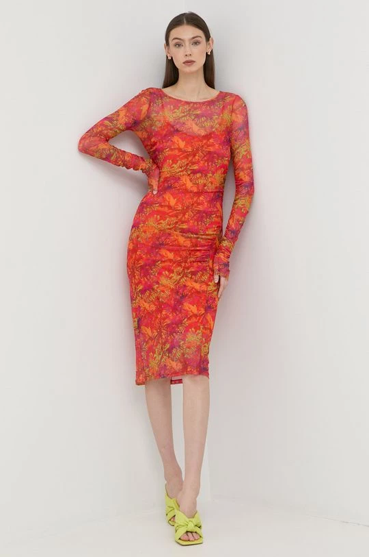 Γυναικεία Φορέματα Φόρεμα Patrizia Pepe πορτοκαλί, 1 Γυναικεία Φορέματα Φόρεμα Patrizia Pepe πορτοκαλί,