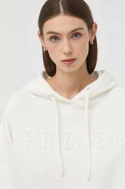 Γυναικεία Χωρίς φερμουάρ Βαμβακερή μπλούζα Patrizia Pepe χρώμα: μπεζ,