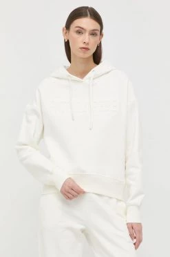 Γυναικεία Χωρίς φερμουάρ Βαμβακερή μπλούζα Patrizia Pepe χρώμα: μπεζ, -Φτηνός Patrizia Pepe Κατάστημα unnamed file 684