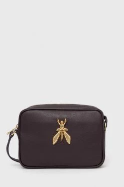 Γυναικεία Τσάντες χιαστί Δερμάτινη τσάντα Patrizia Pepe μοβ