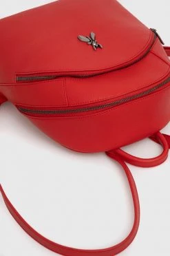 Γυναικεία Σακίδια πλάτης Δερμάτινο σακίδιο Patrizia Pepe χρώμα: κόκκινο, -Φτηνός Patrizia Pepe Κατάστημα unnamed file 723