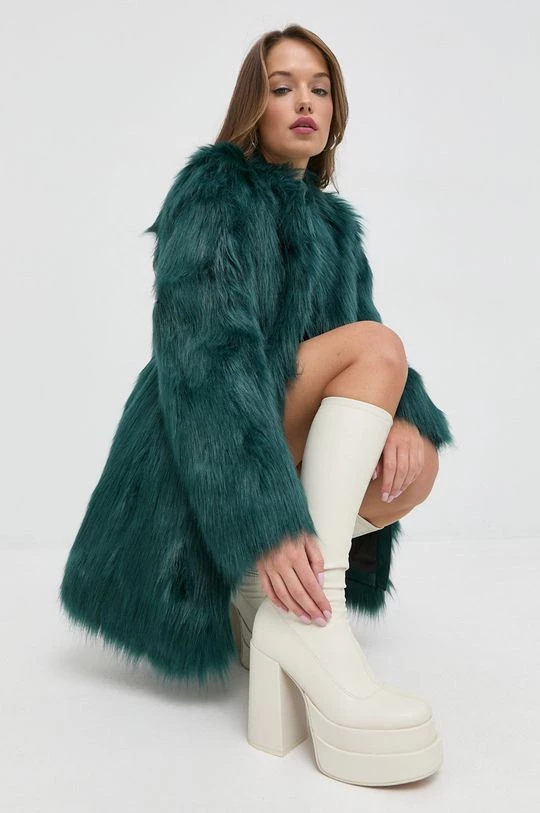 Γυναικεία Παλτά Παλτό Patrizia Pepe τιρκουάζ, 2 Γυναικεία Παλτά Παλτό Patrizia Pepe τιρκουάζ, - Image 2