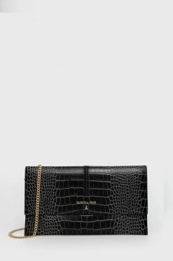 Γυναικεία Τσάντες χειρός Δερμάτινη τσάντα Patrizia Pepe μαύρο