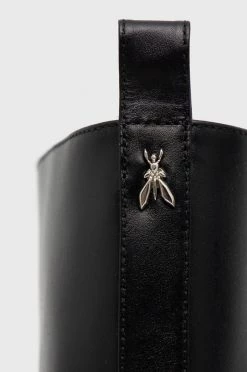 Γυναικεία Μποτάκια Δερμάτινες μπότες Patrizia Pepe χρώμα: μαύρο -Φτηνός Patrizia Pepe Κατάστημα unnamed file 810