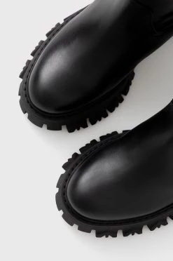 Γυναικεία Μποτάκια Δερμάτινες μπότες Patrizia Pepe χρώμα: μαύρο -Φτηνός Patrizia Pepe Κατάστημα unnamed file 812