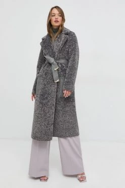 Γυναικεία Παλτά Αναστρέψιμο παλτό Patrizia Pepe χρώμα: γκρι, -Φτηνός Patrizia Pepe Κατάστημα unnamed file 83