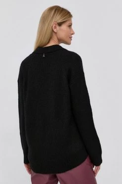 Γυναικεία Χωρίς φερμουάρ Πουλόβερ με προσθήκη μαλλιού Patrizia Pepe χρώμα: μαύρο -Φτηνός Patrizia Pepe Κατάστημα unnamed file 832