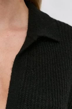 Γυναικεία Χωρίς φερμουάρ Πουλόβερ με προσθήκη μαλλιού Patrizia Pepe χρώμα: μαύρο -Φτηνός Patrizia Pepe Κατάστημα unnamed file 834