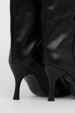 Γυναικεία Μπότες Δερμάτινες μπότες Patrizia Pepe χρώμα: μαύρο -Φτηνός Patrizia Pepe Κατάστημα unnamed file 860