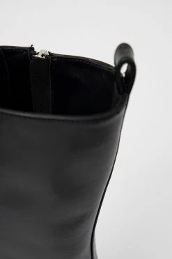 Γυναικεία Μποτάκια Δερμάτινα Workers Patrizia Pepe χρώμα: μαύρο -Φτηνός Patrizia Pepe Κατάστημα unnamed file 866