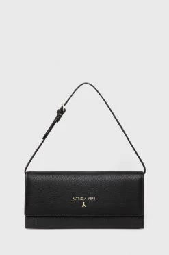 Γυναικεία Πορτοφόλια Δερμάτινο πορτοφόλι Patrizia Pepe χρώμα: μαύρο