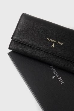 Γυναικεία Πορτοφόλια Δερμάτινο πορτοφόλι Patrizia Pepe χρώμα: μαύρο -Φτηνός Patrizia Pepe Κατάστημα unnamed file 872
