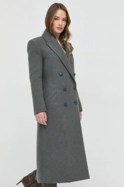 Γυναικεία Παλτά Μάλλινο παλτό Patrizia Pepe γκρι, -Φτηνός Patrizia Pepe Κατάστημα unnamed file 892