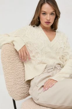 Γυναικεία Χωρίς φερμουάρ Μάλλινο πουλόβερ Patrizia Pepe χρώμα: μπεζ, -Φτηνός Patrizia Pepe Κατάστημα unnamed file 904