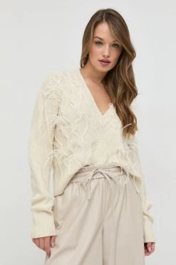 Γυναικεία Χωρίς φερμουάρ Μάλλινο πουλόβερ Patrizia Pepe χρώμα: μπεζ, -Φτηνός Patrizia Pepe Κατάστημα unnamed file 905