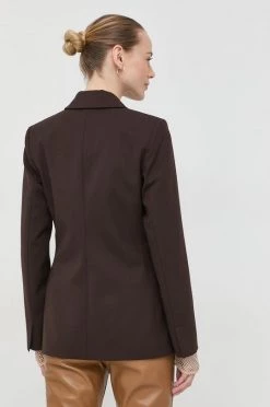 Γυναικεία Σακάκια Μπλέιζερ με μίγμα μαλλιού Patrizia Pepe καφέ, -Φτηνός Patrizia Pepe Κατάστημα unnamed file 937