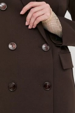 Γυναικεία Σακάκια Μπλέιζερ με μίγμα μαλλιού Patrizia Pepe καφέ, -Φτηνός Patrizia Pepe Κατάστημα unnamed file 939