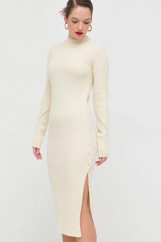 Γυναικεία Φορέματα Μάλλινο φόρεμα Patrizia Pepe μπεζ, 1 Γυναικεία Φορέματα Μάλλινο φόρεμα Patrizia Pepe μπεζ,